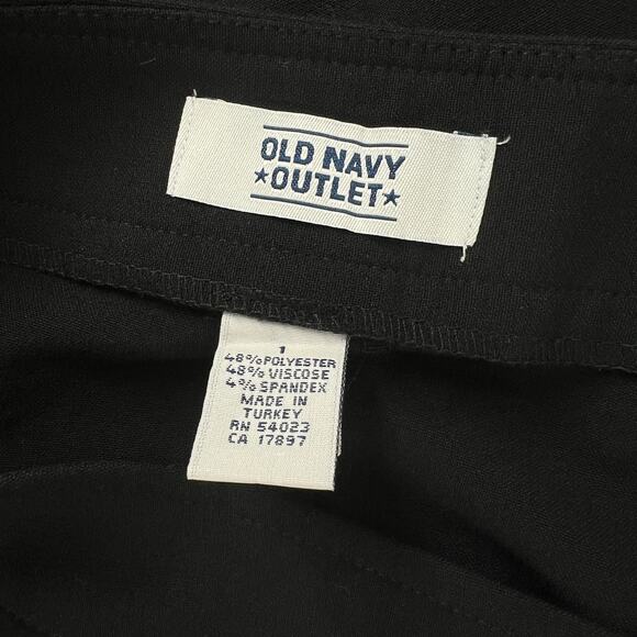 Y2k Vintage Old Navy Classic Black Midi Skirt Women’s Size 1 - Picture 5 of 6